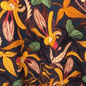 LuLaRoe Maxi Skirt (S) - Brown/Gold/Green/Red